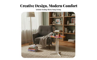 Designer Look Colorful Round Pedestal Table Modern Aesthetic Round Pedestal Accent Table Versatile Decor Piece Home Furnishing Multifunctional for Interior Design Enthusiasts, Young Adults, Homeowners, Living Room, Corner Space, Lounge Area, Bedroom