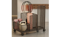 Exercise Equipment Organizer Open Exercise Mat Storage Mat Organizer Perforated Divided Equipment Rack