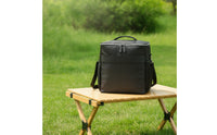 Thermal Insulated Cooler Bag Portable Cooler Bag with Side Pockets Reusable Lunch Box with Handle Lightweight for Adults, Commuters, Students, Picnic, Office, School, Travel