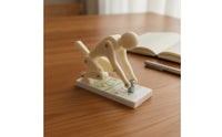 Articulated Lifting Figure Model with Base Jointed Lifting Posture Instructor Correct Ergonomic Model with Base Desktop for Ergonomics Classes, Fitness Instruction