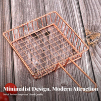 Mini French Fry Basket American Design Mini Fry Basket Oil Draining Design Servingware for Restaurants, Cafes, Parties