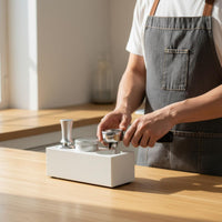 Stable and Long-Lasting Espresso Tamping Station Adjustable Height Portafilter Tamper Stand for Baristas