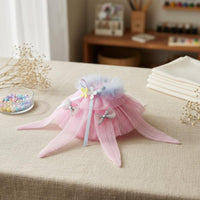 Fairy Doll Dress Floral Decoration Floral Doll Outfit Ruffled Trim Plaything Accessory for Display, Photo Shoots, Collection