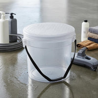 Car Wash Bucket Compact Lidded Bucket Easy to Store