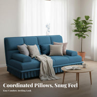 Fold-foldable Sofa Bed two-in-oneUse transformable Couch Foldable Design Indoor Furniture for Apartment Dwellers, Guests, Living Room, Small Spaces, Home Office