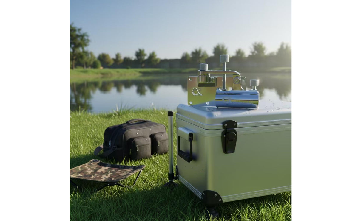 Stainless Steel Fishing Box Rod Holder Easy to Install Fishing Rod Holder with Mounting Bracket Sturdy Hardware for Anglers