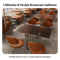 rustic aesthetic Upholstered Booth Set Commercial Grade Corner seating Dining Set Space-Saving Restaurant Seating Configurable Layout for Cafe Owners, Interior Designers, Restaurants, Cafes, Diners, Food Courts