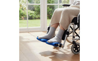 Warm and Soft Wheelchair Footplate Pad Easy to Install Wheelchair Footrest Cushion Pressure Relief for Seniors