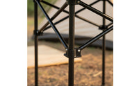 Sturdy Cross-Frame Roll-up Camping Table for Barbecue