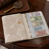 Large Capacity Cash and Commemorative Banknote Collection Album with Detachable Pages