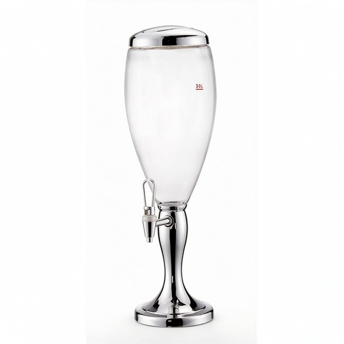 Freestanding Keg Beer Dispenser with Weighted Base Barrel-Shaped Keg Beer Dispenser Frothy Sturdy for Parties