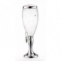 Freestanding Keg Beer Dispenser with Weighted Base Barrel-Shaped Keg Beer Dispenser Frothy Sturdy for Parties