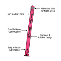 Surface Marker Buoy Scuba Diving, Marker Buoy High Visibility, Diving Surface Marker, Visible Surface Marker for Emergency