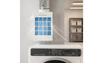 Interior Dryer Venting Box Box Wall-Mounted Dryer Vent Kit with Detachable Fuzz Collector Kit for Apartment Renters