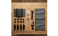 Curved Metal Brackets Roof Tent Installation Kit Gray Storage Pouch Roof Tent Mounting Kit Hook Cord Camping Gear Strap Clip