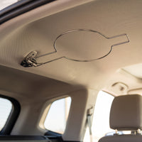 Stainless Steel Car Hat Holder with Spring Clip Sturdy Visor Hat Hanger Compact Organizer Heavy Duty for Drivers, Truck