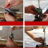 Pointed Legs Pipe Center Locator Metal Pipefitter Gauge Portable Bubble Level Tool Easy to Use