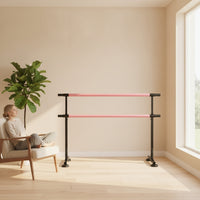 Dance Barre with Suction Cups Dual-Bar Double Dance Barre Movable for Bedroom