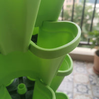 Space Saving Multi-Tier Pipe Planter Easy to Assemble PVC Pipe Planting System Soilless Cultivation Vertical Hydroponic Garden Automated Watering for Beginners, Greenhouse