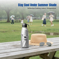 UPF50 Protection Umbrella, Double Coated Sun Umbrella, Compact, Portable, Women's Rain or Shine