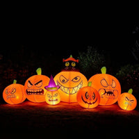 Inflatable Black Cat and Pumpkin Decoration Lawn Inflatable Pumpkin Decoration Bright Party for Families