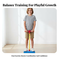 Foam Pogo Jump Toy Sensory Developing Children Bungee Jump Toy Indoor & Outdoor Use Kids Bungee Jumping Toy for Beginners, Young Children, Playground