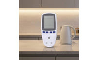 Power Monitoring Socket Lcd Power Meter Plug Energy Meter Plug Digital for Homeowners, Workshop, Student Rooms