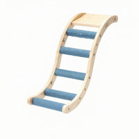 Wooden Bird Ladder Exercise Climbing Ladder with Rungs Enrichment Bird Perch Sturdy for Parrots