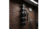 Space-Saving Multifunctional Wall Column Expandable Wall Mount Upright Rack Heavy Duty Steel Modular Fitness Rig