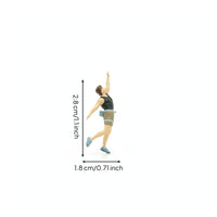 2 Pieces Climbing Figurine Detailed Pose Rock Climbing Figurine Mountaineering Miniature Finely Molded Mountaineering Miniatures