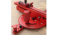 M6 Screw T-Track Flip Stop Aluminum Alloy T-Track Fence Adjustable Sliding Stop Fence Brass Handle for Woodworkers, Carpenters, Workshop