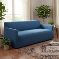 Solid Color Corn Velvet Thickened Stretch Sofa Cover All-Inclusive Non-Slip Couch Slipcover