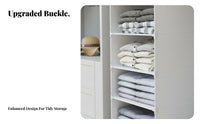 Space-Saving Stackable Sliding Basket adaptable Wardrobe Shelf Multi-Functional Closet Organizer Easy to Assemble for Families, Homeowners, Students, Bedroom, Dorm Room