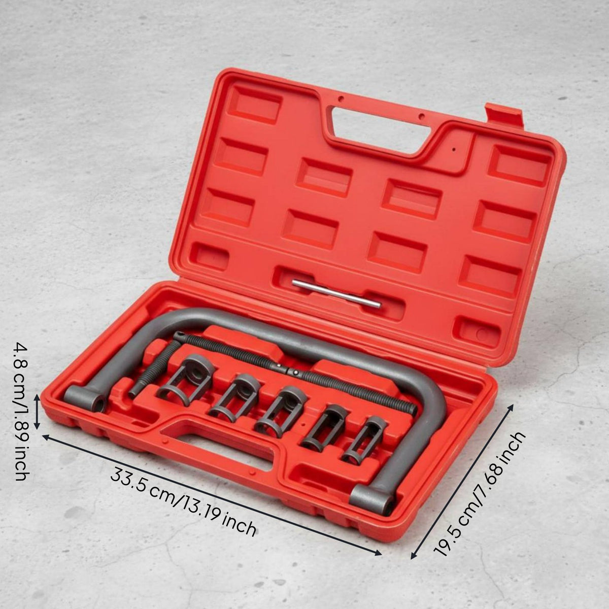 Overhead Valve Spring Remover Multiple-Size Adapters Valve Spring Compressor Wear-Resistant kitResistant for Auto Repair Shop