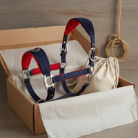 Padded Horse Halter Anti-Chafe Adjustable Horse Headcollar Braided Design Equine Head for Outdoor, Stable, Training
