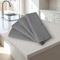 Fuzzless Microfibre Cloth, High Absorbency Microfibre Towel for Glass and Mirrors, Washable Dark Grey Cleaning Tool