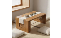 Tatami Coffee Table Space-Saving Tatami Tea Table Multi-Functional Bamboo Low Desk for Students, Bay Window, Bed, Small Areas