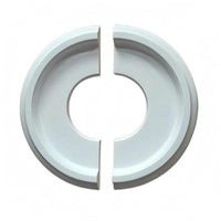 Ceiling Lamp Panel PU Round Ceiling Panel Light Fixture Trim White Chandelier Medallion Smooth Surface