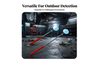 Telescopic Inspection Mirror Sturdy Stainless Steel Telescoping Inspection Mirror Non-Slip Grip Pocket Fastener for DIYers