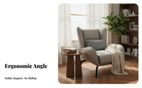 Light Luxury Oversized Single-Person Sofa Minimalist Design Upholstered Tub Chair signature aesthetic Home Seating Ergonomic posture supportrest for Homeowners, Students, Book Lovers, Living Room, Lounge Area, Bedroom, Apartment