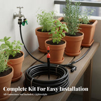 Self-Assembled Watering Irrigation Kit Easy Installation Automatic Plant Watering System Water Saving Drip Irrigation Kit for Home Gardeners