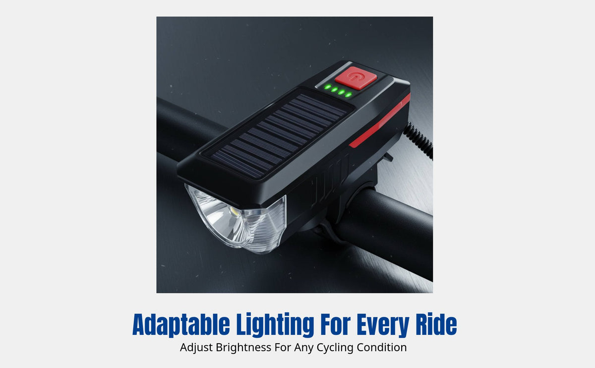 High-Intensity Waterproof Motion Sensor Front Light, USB Rechargeable, Night Riding, Trail Cycling Gear, Power Indicator