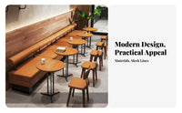 Modern utilitarian aesthetic Upholstered Banquette Set Space-Saving Design Upholstered Bench and Table Set Comfortable Upholstery Commercial Furniture long-lasting Construction for Business Owners, Restaurants, Tea Shops, Small Spaces, eaterys