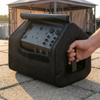 Textured Woven Textile Protect Speaker Cover Mesh Front Panel Speaker Dust Cover Black Audio Accessory Side Openings