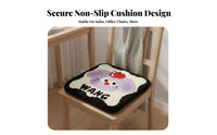Skin-Friendly Soft Cartoon Seat Cushion Multi-Purpose Winter Warm Seat Mat Machine Washable for Students, Away Ice Workers, Dorm Room