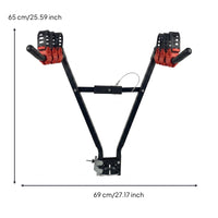 Bike Rack for car Clamp Cradles    Rack Rubberized Rear Bike Carrier