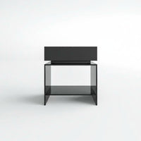 2-Drawer Bedside Chest Minimalist Design Side Cabinet Modern & Design Easy Assembly for Apartment Dwellers, Students, Office