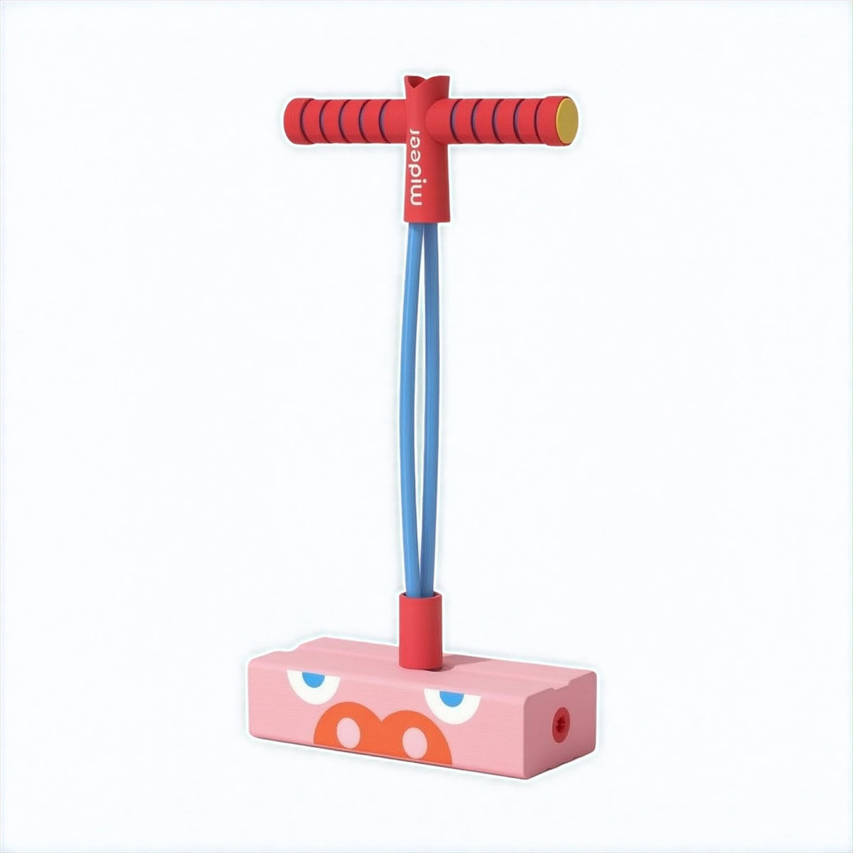 Weighted Base Frog Jump Coach Foam Grip Jump Balance Coach T-Handle Frog Balance Toy Coordination Practice for Preschoolers, Indoor Play