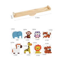 Cognitive Development Woodland Creature Balance Blocks Coordination Training Wooden Creature Stacking Game Educational Fine Dexterity Skills for Children, Toddlers, Home Play, Preschool