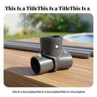 Pool Leg Support Joint Easy Installation Leg and Support Joint Elevated Ground Pool T-Connector No-Tools-Required Fit Frame